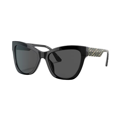 Versace Woman Sunglasses Black Frame, Dark Grey Lenses, 